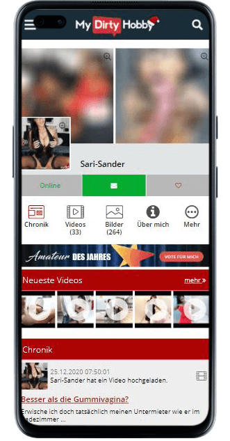 Sari Sander bei MyDirtyHobby